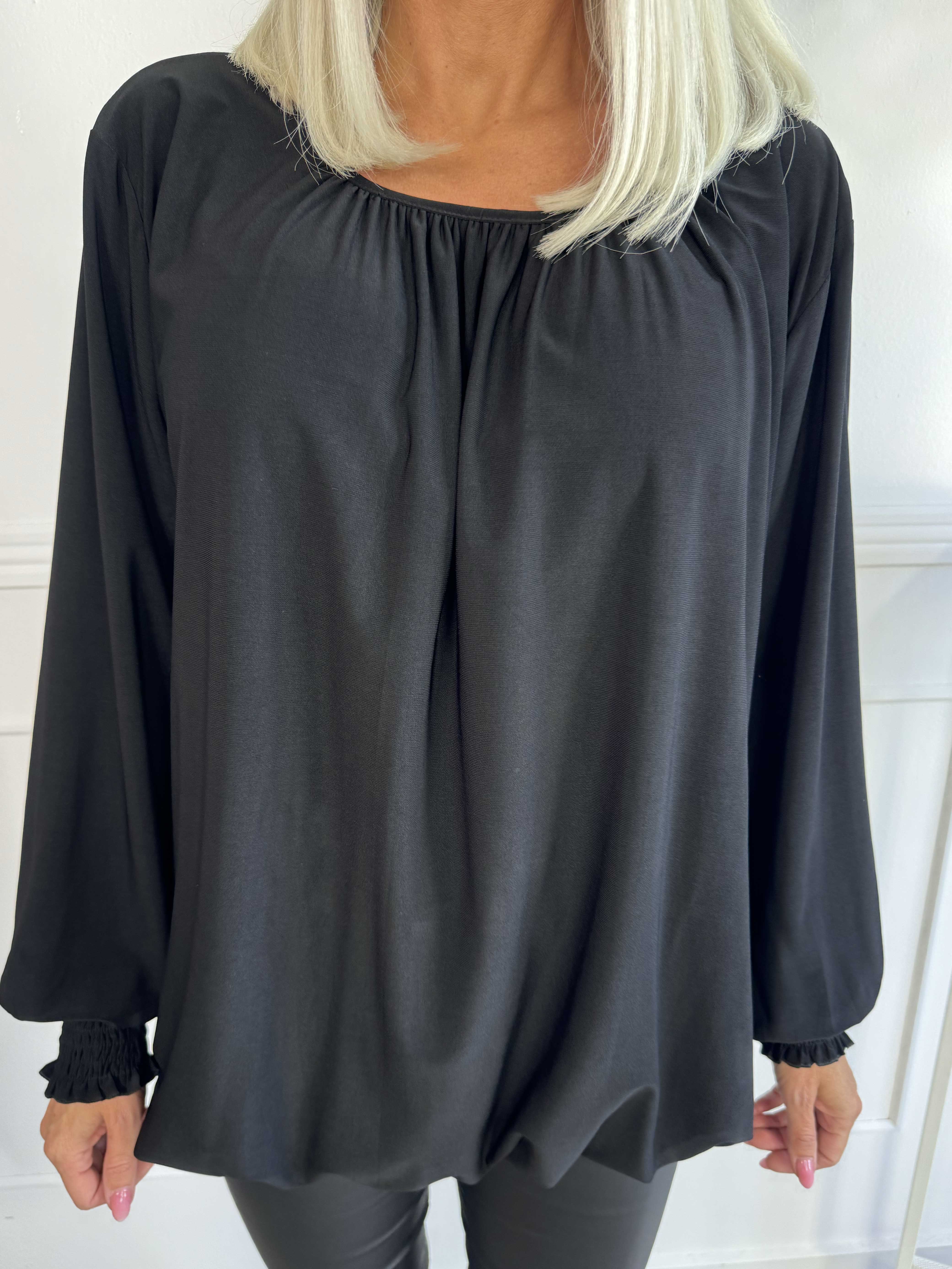 Miracle Plain Shirt L/S - Blus med resår och långa ärmar